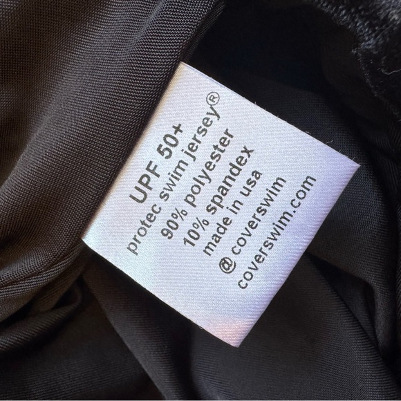 COVER Black Velvet Sleeveless One-Piece Swimsuit SPF 50 Sz Women’s Small NWOT - Picture 8 of 9